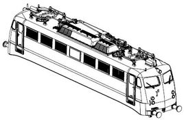 PIKO ET51808-14 - Boîtier complet. (sans collecteur de courant)