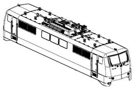 PIKO ET51848-07 - Housing, complete (without pantograph)