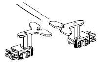 PIKO ET40350-28 - Accouplement court avec ressort (2 pcs.)