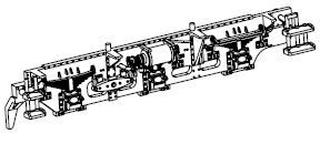 PIKO ET47104-43 - Copertura telaio tender destra completa.