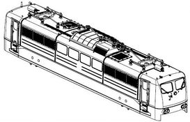 PIKO ET51310-04 - Behuizing, compleet. (zonder stroomafnemer)