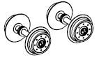 PIKO ET51401-87 - Wheel set (2 pcs.) AC