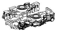 PIKO ET51400-102 - Bogie with side panels (with AC mount)