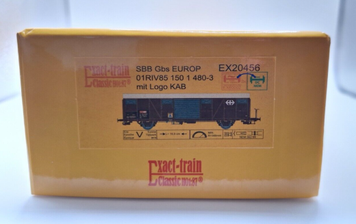 BLACKSTAR 20456 - Vagón de mercancías cerrado SBB Gbs EUROP, KAB