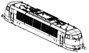 PIKO ET51684-07 - Housing complete (without pantograph)