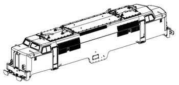 PIKO ET40464-05 - Behuizing, vs. (zonder stroomafnemer)