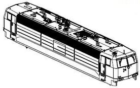 PIKO ET51340-01 - Behuizing, gedecoreerd (met venster)