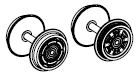 PIKO ET51340-38 - Wheel set with gear + traction tire (2 pcs.) DC