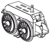 PIKO ET37240-80 - Gear unit rear