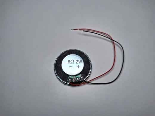 Lautsprecher 20mm rund 2W 8Ohm ohne Schallkapsel bedrahtet