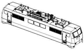 PIKO ET51852-02 - Housing, complete (without pantograph)