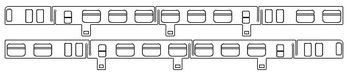 PIKO ET57571-06 - Window insert for 2nd class car