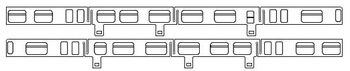 PIKO ET57571-07 - Window insert for 1st/2nd class wagon