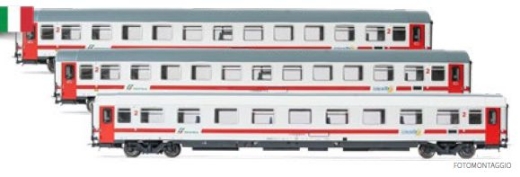 Pirata LC6171 - Set of 3 B passenger cars FS Intercity Sun Ep.VI