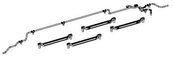 PIKO ET47462-31 - Roof cable, base frame pantograph