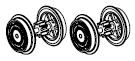 PIKO ET47462-79 - Wheel set with gear and traction tire (2 pcs.)