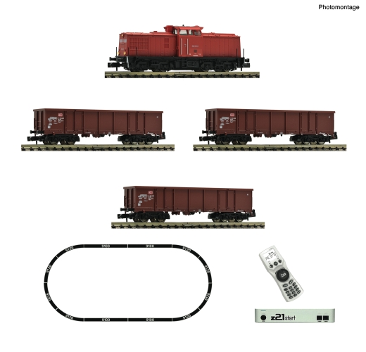 Fleischmann 5170005 - Set digitale z21 start: locomotiva diesel BR 204 con treno merci, DB AG