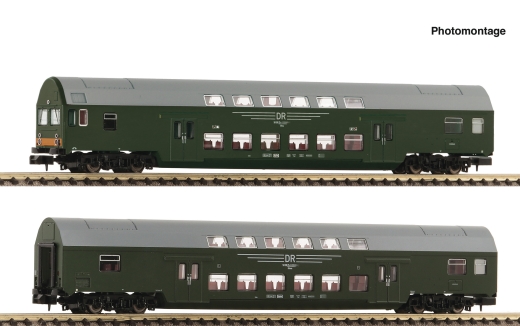 Fleischmann 6260041 - 2 st. Set 1: Dubbeldekkerwagen, DR