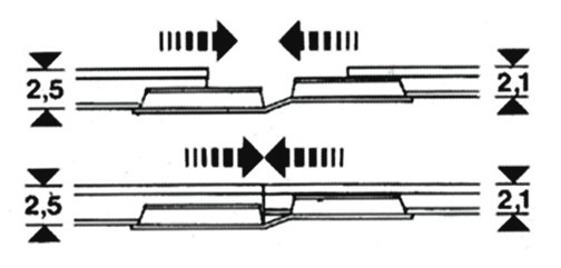 Fleischmann 6437 - Transition rail connector