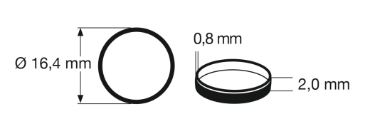 Fleischmann 648008 - Haftringsatz H0 10 Stk.