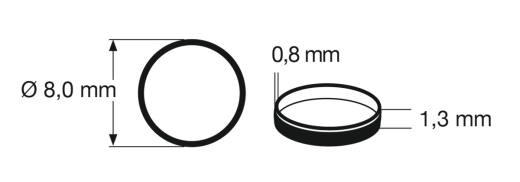 Fleischmann 648009 - Haftringsatz H0 10 Stk.