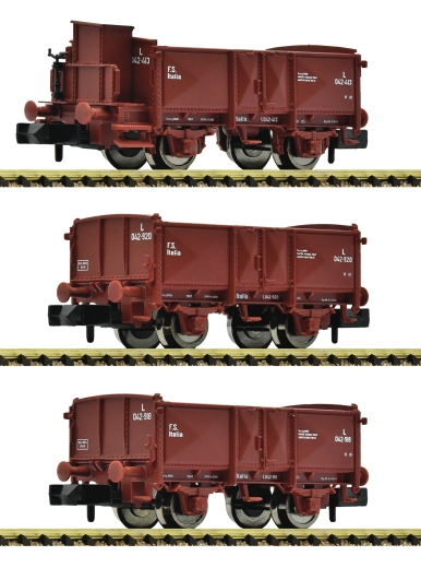 Fleischmann 6660034 - 3-tlg. Set: Offene Güterwagen, FS