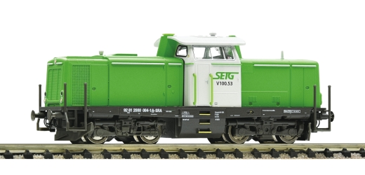 Fleischmann 721213 - Locomotiva diesel V100, verde/bianca