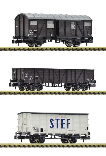 Fleischmann 880904 - 3-piece set of freight cars SNCF