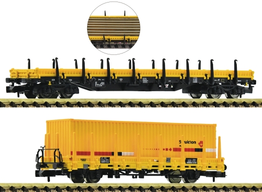 Fleischmann 880908 - 2 st. Set: rongenwagen, Strukton Rail