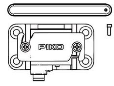 PIKO ET37241-118 - Servo with lever arm tender carbon