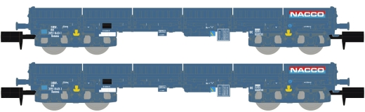 Hobbytrain H23881 - Set of 2 low side cars Remms NACCO, Ep.VI