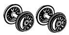 PIKO ET51540-69 - Wheel set with gear + traction tire (2 pcs.) DC