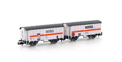 Hobbytrain H24253 - Juego de 2 vagones de construcción ferroviaria K3 SERSA, ep.V