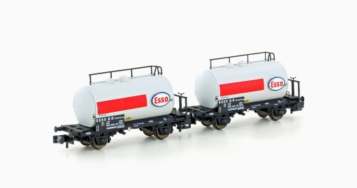 Hobbytrain H24832 - Set van 2 lichtgewicht ketelwagens DB/Esso, Ep.IV