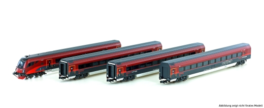 Hobbytrain H25224 - 4er Set Personenwagen ÖBB Railjet, Ep.VI, Set 1