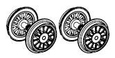 PIKO ET51601-75 - Wheel set without gear (2 pcs.) AC