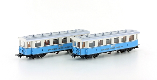 Hobbytrain H43101 - Zugspitzbahn 2 Wagen H0m / 12mm