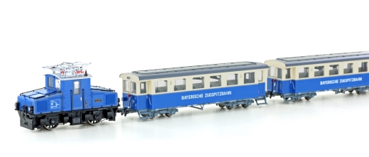 Hobbytrain H43104S - Zugspitzbahn valley locomotive with 2 passenger cars, Ep.V, H0, sound