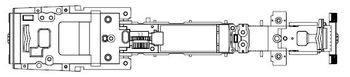 PIKO ET50634-48 - Châssis de locomotive à engrenages