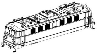 PIKO ET51892-03 - Housing, complete (without pantograph)