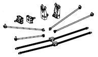 PIKO ET51628-77 - Bogie crossbar, drawbar