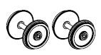 PIKO ET51620-72 - Wheel set with gear and traction tires (2 pcs.) DC