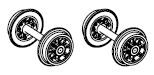 PIKO ET51411-71 - Wheel set forerunner (2 pcs.) AC