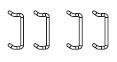 PIKO ET47680B-45 - Corner handrail (4 pcs.)