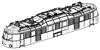 PIKO ET51870-02 - Behuizing, compleet. (zonder stroomafnemer)