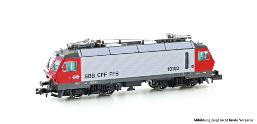 Hobbytrain H28404S - Electric locomotive Re 4/4 IV (10102) SBB, Ep.IV, red/light gray, sound