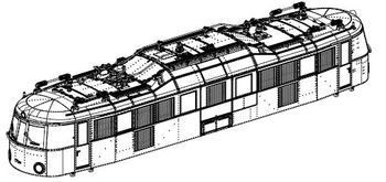 PIKO ET51873-01 - Custodia, completa. (senza collettore di corrente)