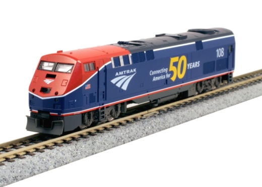 Kato K1766037 - Locomotiva diesel GE P42 Amtrak, Ep.VI, #108, 50° An., Ph.VI