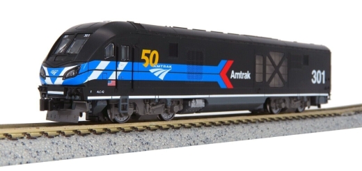 Kato K1766050 - Locomotiva diesel ALC-42 Charger Amtrak, Ep.VI, #301, nera