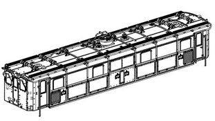 PIKO ET40354-01 - Custodia completa (senza collettore di corrente)